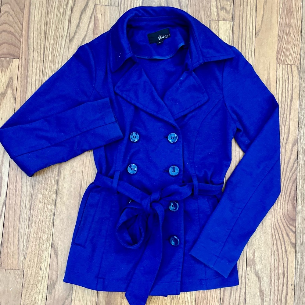 ⭐️5/$25⭐️ Forever 21 Vintage Royal Blue Double-Breasted Jacket